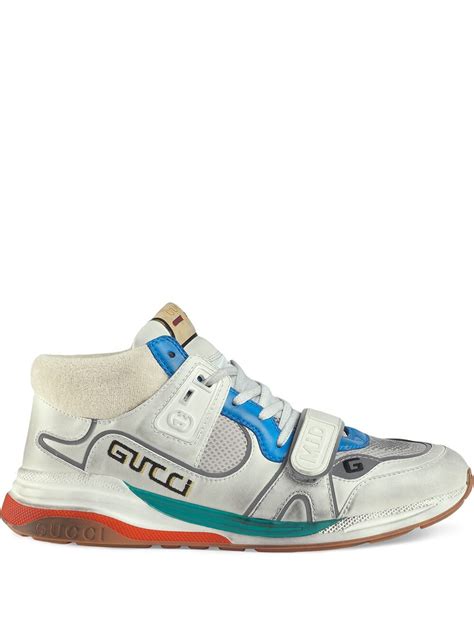 gucci men's ultrapace sneakers|white high top Gucci sneakers.